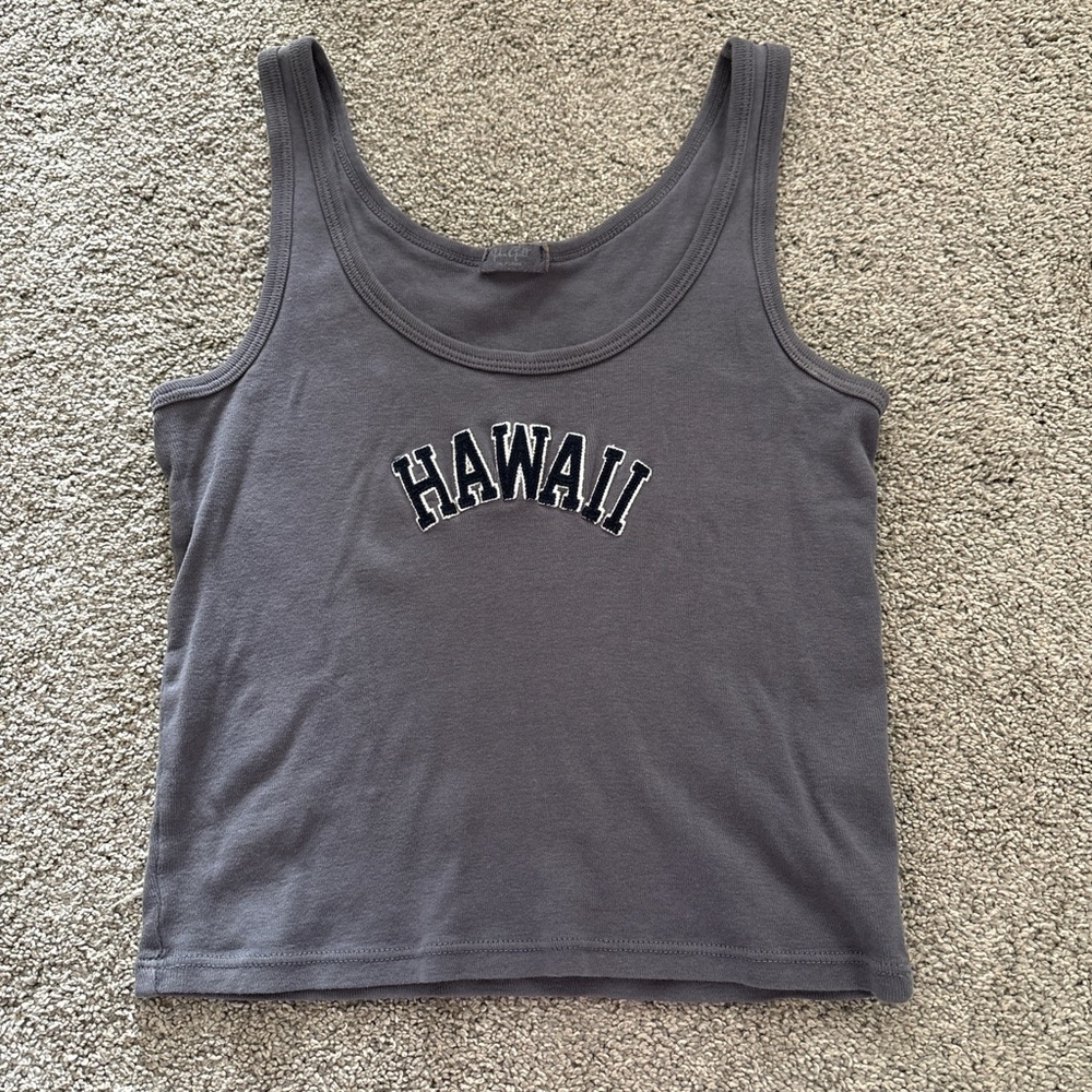 Brandy Melville Navy Hawaii Tank Top